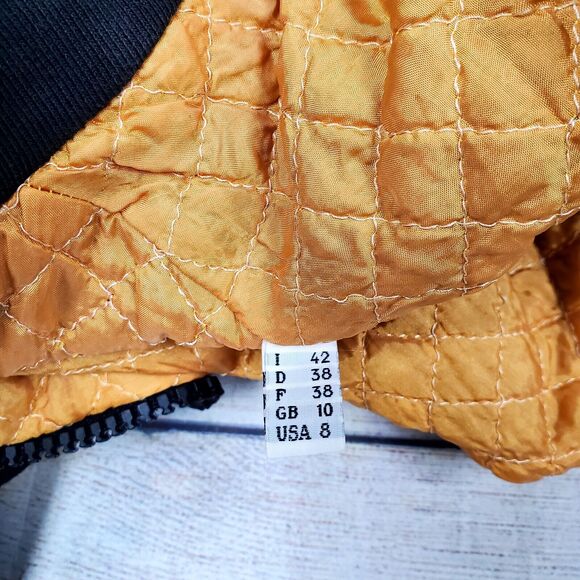 Rifat Ozbek Rare Runway Vintage 90s Y2K Velvet Bomber Boho Jacket Italy 42 US 8 - Picture 9 of 12